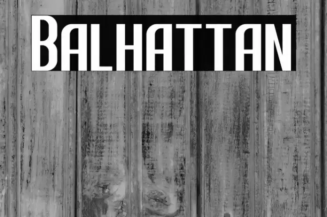 Balhattan Font examples