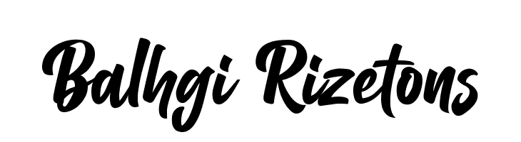 Balhgi Rizetons  Fuentes Gratis Descargar
