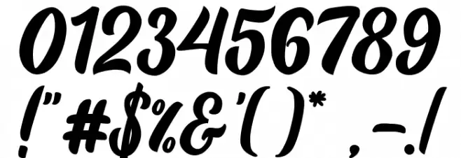 Balhgi Rizetons Font OTHER CHARS