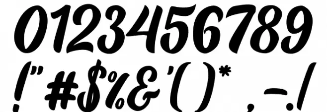 Balhgi Rizetons Font OTHER CHARS