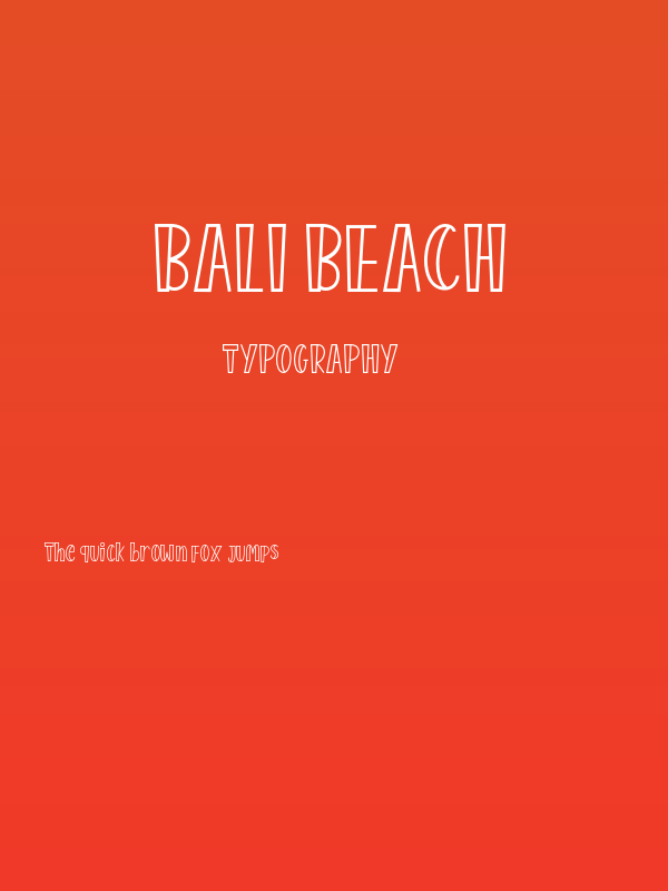 Bali Beach Poster