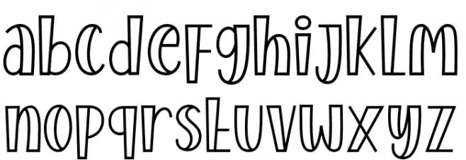 Bali Beach Font LOWERCASE