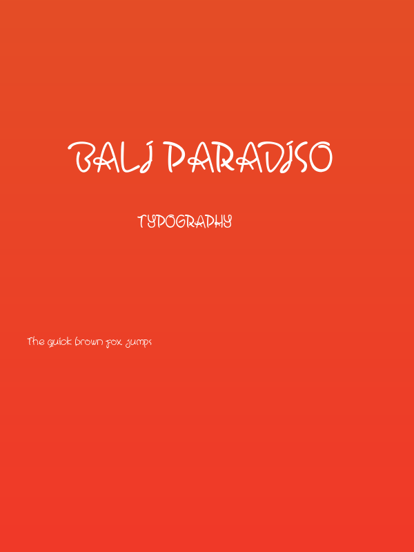 Bali Paradiso Poster