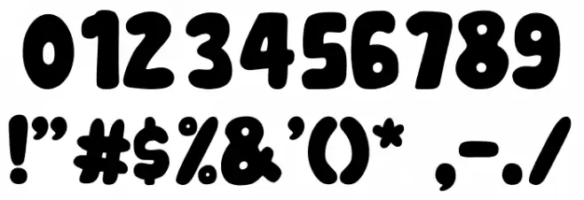 Bali Retro Font OTHER CHARS