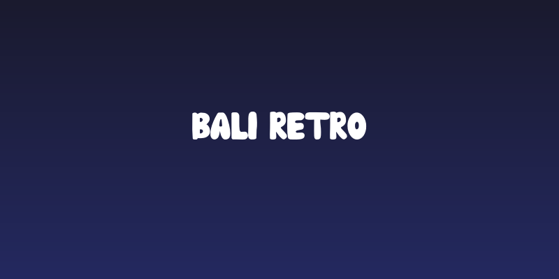 Bali Retro Social Header