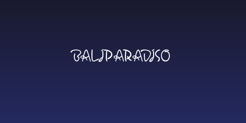 BaliParadiso Social Header
