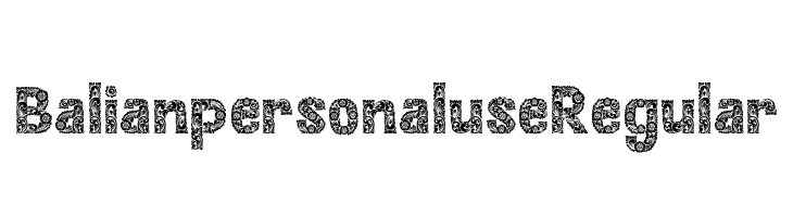 Balian personal use Regular  Frei Schriftart Herunterladen