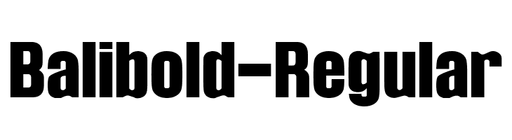 Balibold-Regular  font caratteri gratis