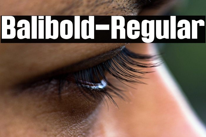 Balibold-Regular Example 2