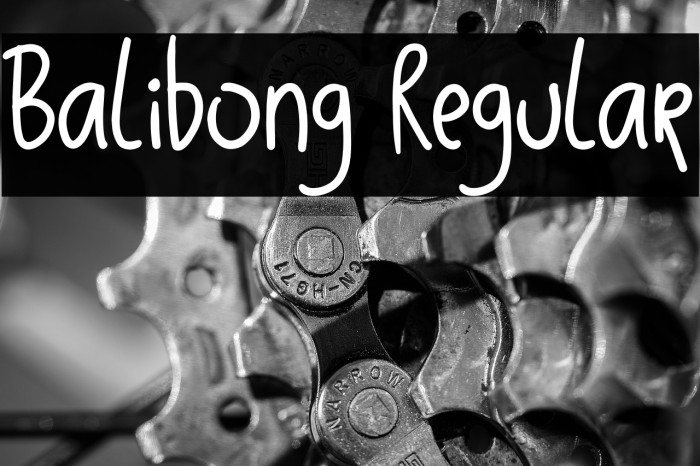 Balibong Regular Example 1