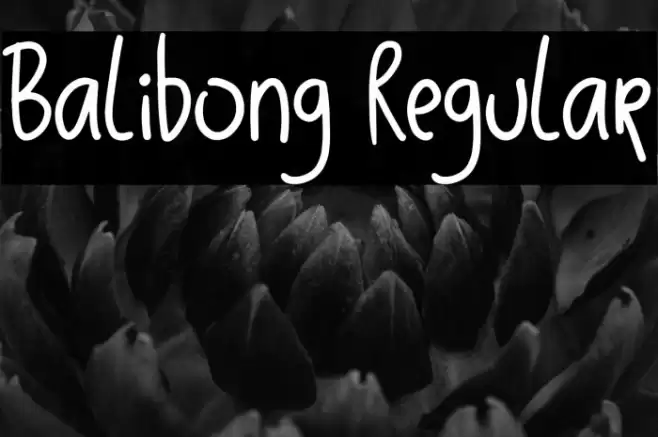 Balibong Regular Font examples
