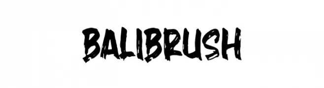 Balibrush  Скачать бесплатные шрифты