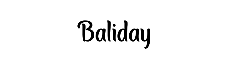 Baliday Font - FFonts.net