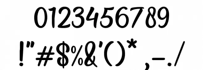 Baliday Font OTHER CHARS