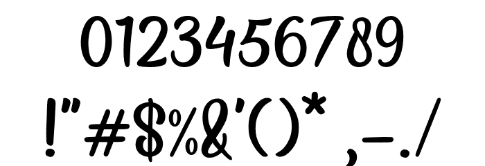 Baliday Font OTHER CHARS