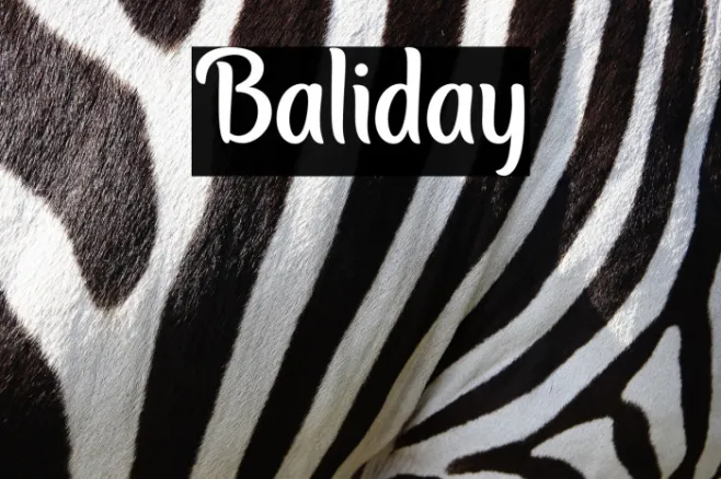 Baliday Example 1