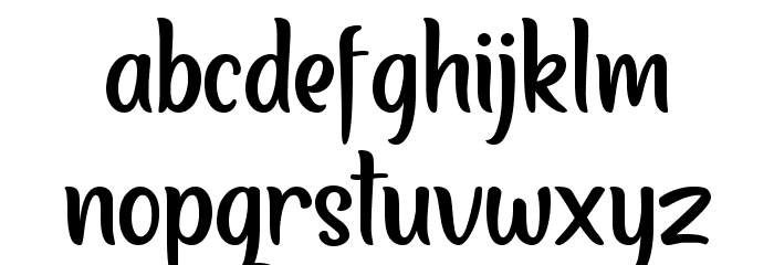 Baliday Font LOWERCASE