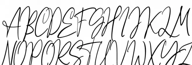Balietan Demo Schriftart Groß