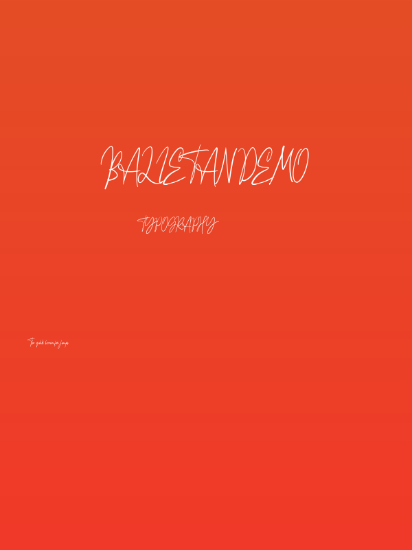 Balietan Demo Poster