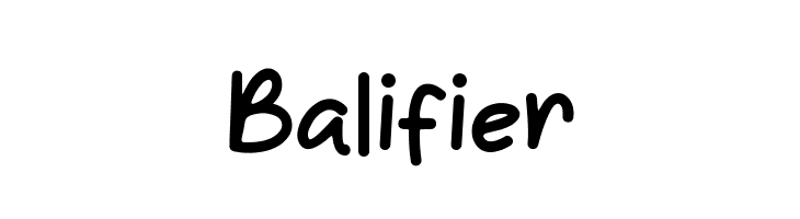 Balifier  免费字体下载