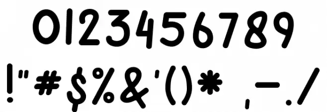 Balifier Font OTHER CHARS