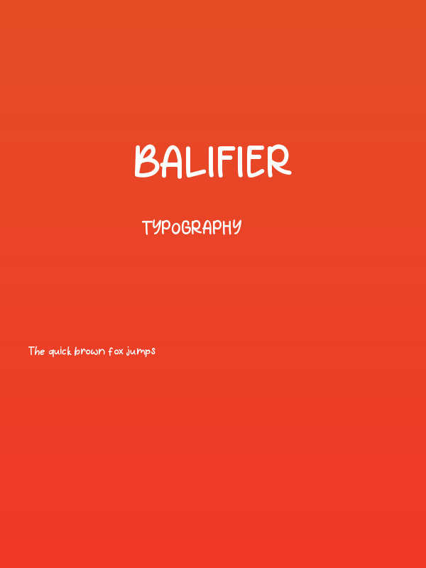 Balifier Poster