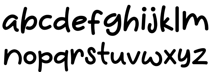 Balifier Font LOWERCASE