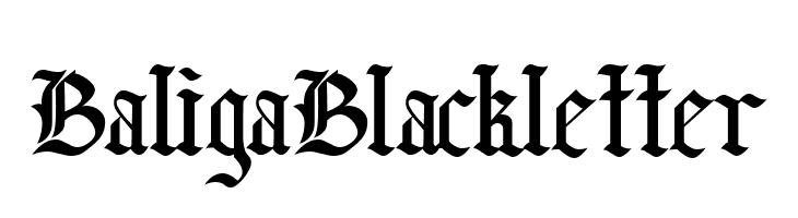 Baliga Blackletter  免费字体下载