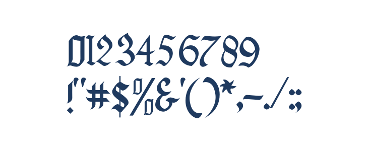 BaligaBlackletter Other Characters