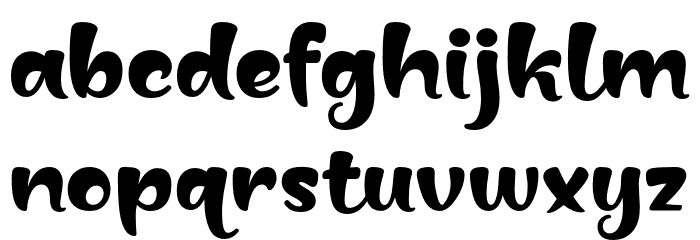 Baligle Font LOWERCASE