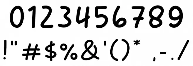 Baliho Font OTHER CHARS