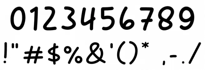 Baliho Font OTHER CHARS