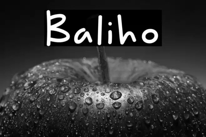 Baliho Font examples