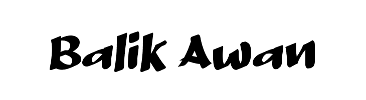 Balik Awan  Free Fonts Download