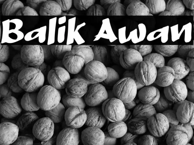 Balik Awan Font examples