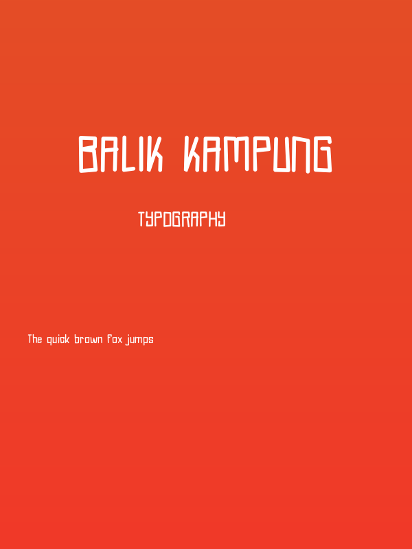 Balik Kampung Poster