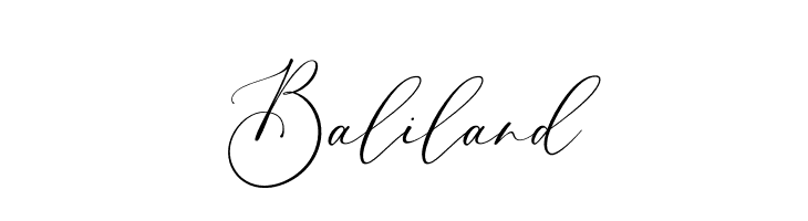 Baliland  Скачать бесплатные шрифты