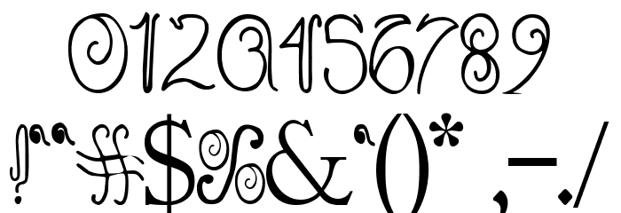 Baliline Font OTHER CHARS