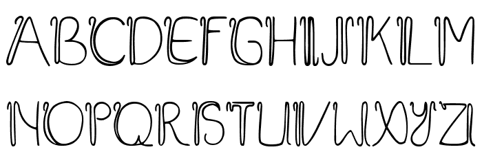 Baliline Font LOWERCASE