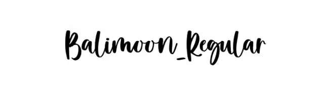 Balimoon-Regular  les polices de caractères gratuit tlcharger