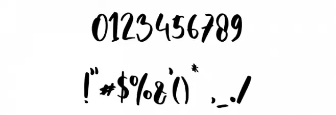 Balimoon-Regular Font OTHER CHARS