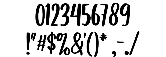 Balimoon Font OTHER CHARS