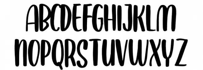 Balimoon Schriftart Groß