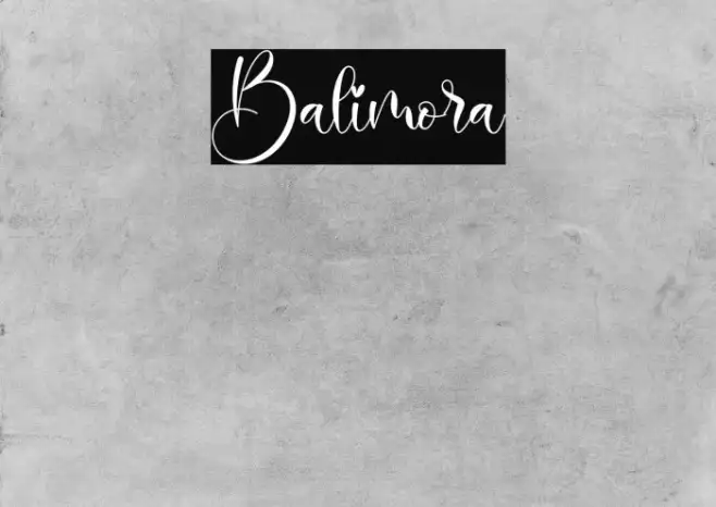Balimora Example 3