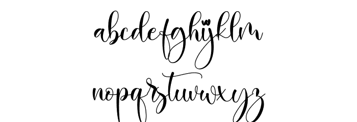 Balimora Font LOWERCASE