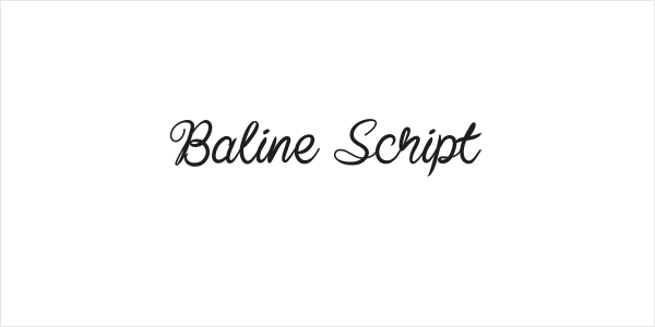 Baline Script Logo