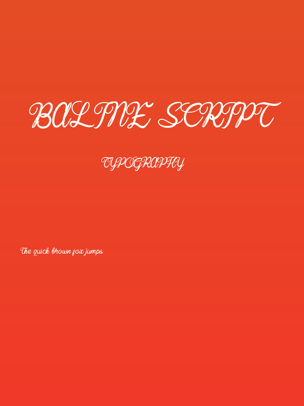 Baline Script Poster