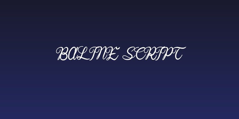 Baline Script Social Header