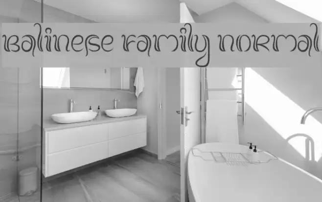 Balinese Family Normal Font examples