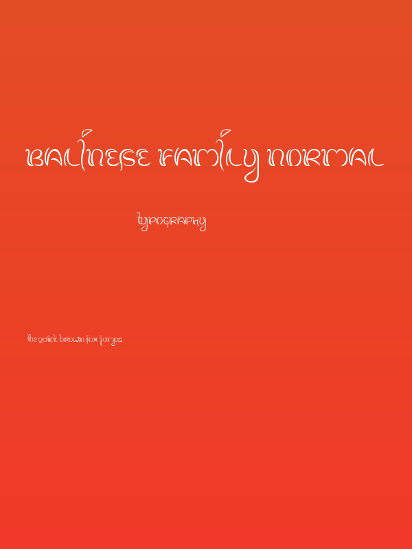 Balinese Family Normal Poster